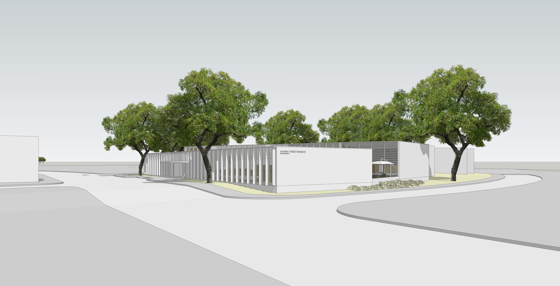 Adams Street Branch Library — Boston Public Library, Dorchester — with NADAAA