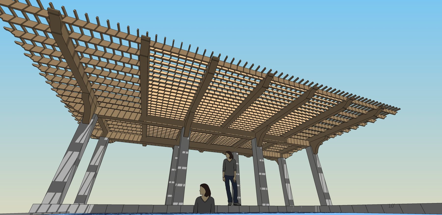 McGraw pool pavilion — Private residence