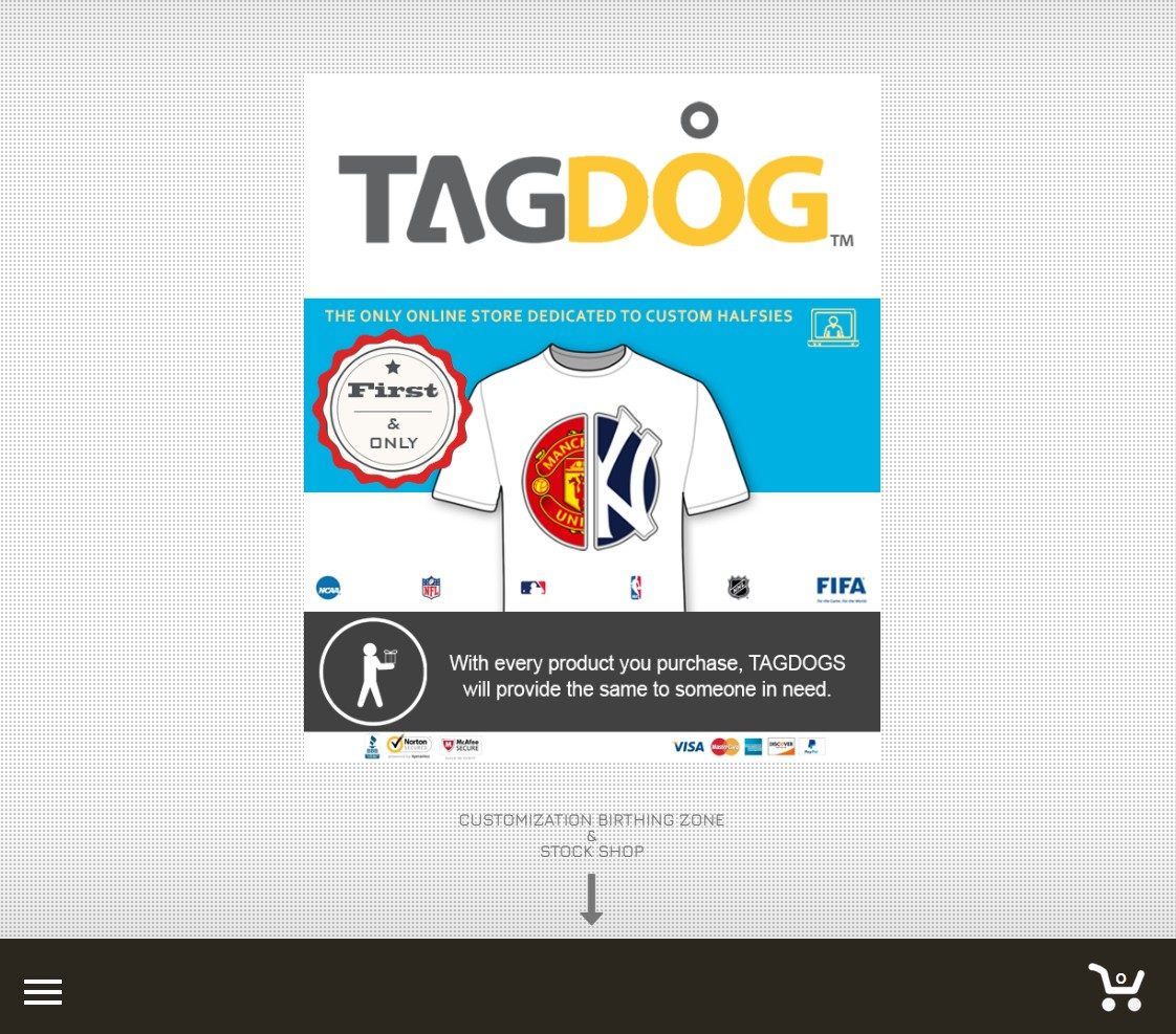 Tagdogs apparel and web portal concept by FIXd