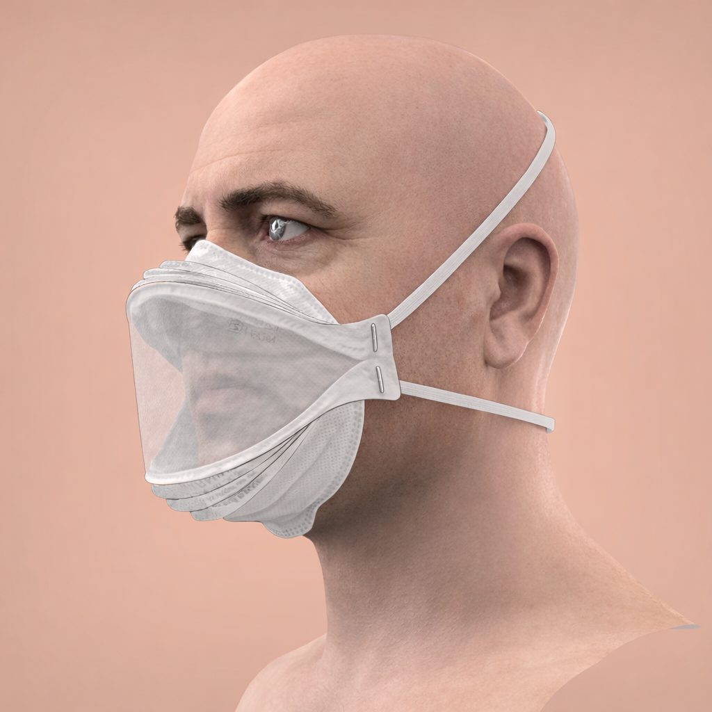Transparent Mask, Foldable Non-Woven — image 2